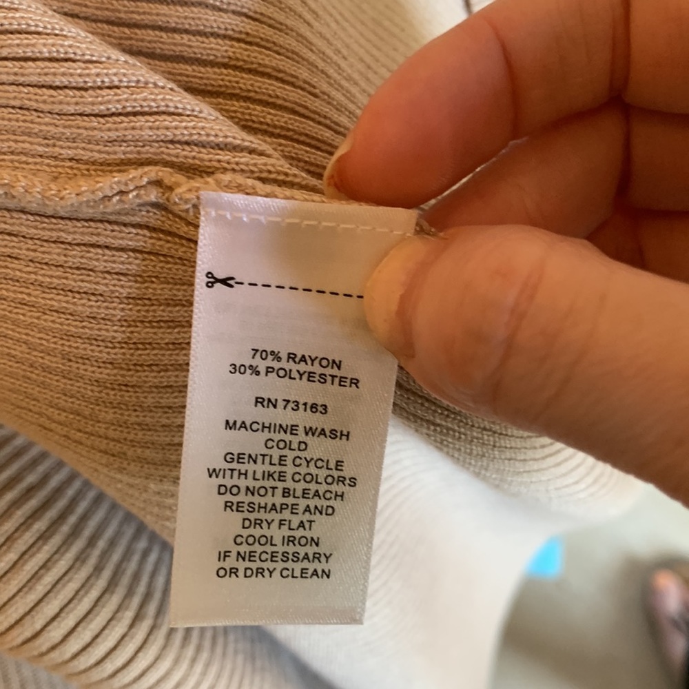 Cable and gauge two piece set soft fawn shirt and jacket size s NWT - Picture 10 of 10